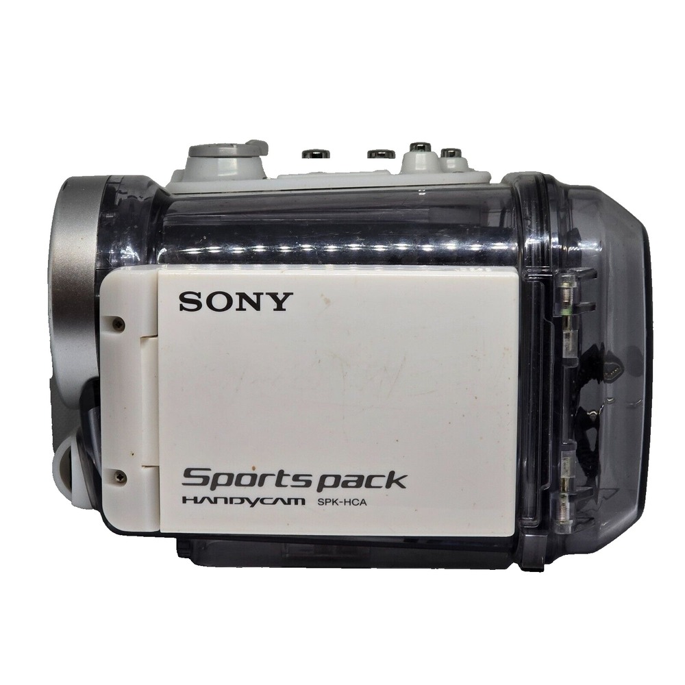 Sony SPK-HCA Handycam Sports Pack Underwater Housing Clear White Good Condition